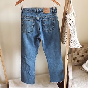 Vintage Levi’s 515 Boot Cut Flare Raw Hem Jeans